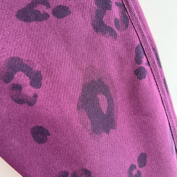 NWT👖 Splendid Corinna Jogger Black Cherry Leopard SZ-S - Picture 9 of 15